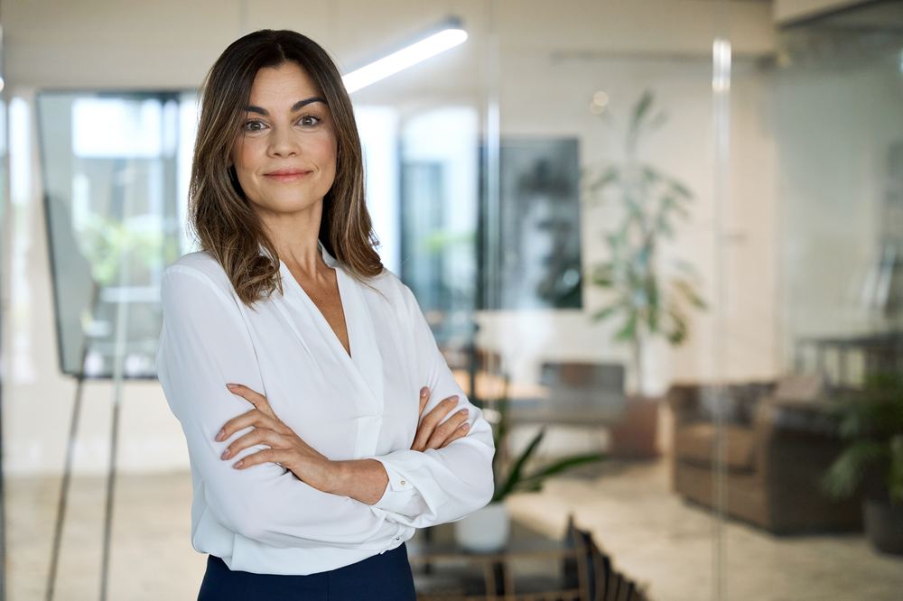 A director standing in an office